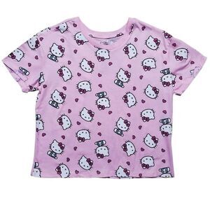 Hello Kitty Sanrio Pink Short Sleeve T-Shirt -G